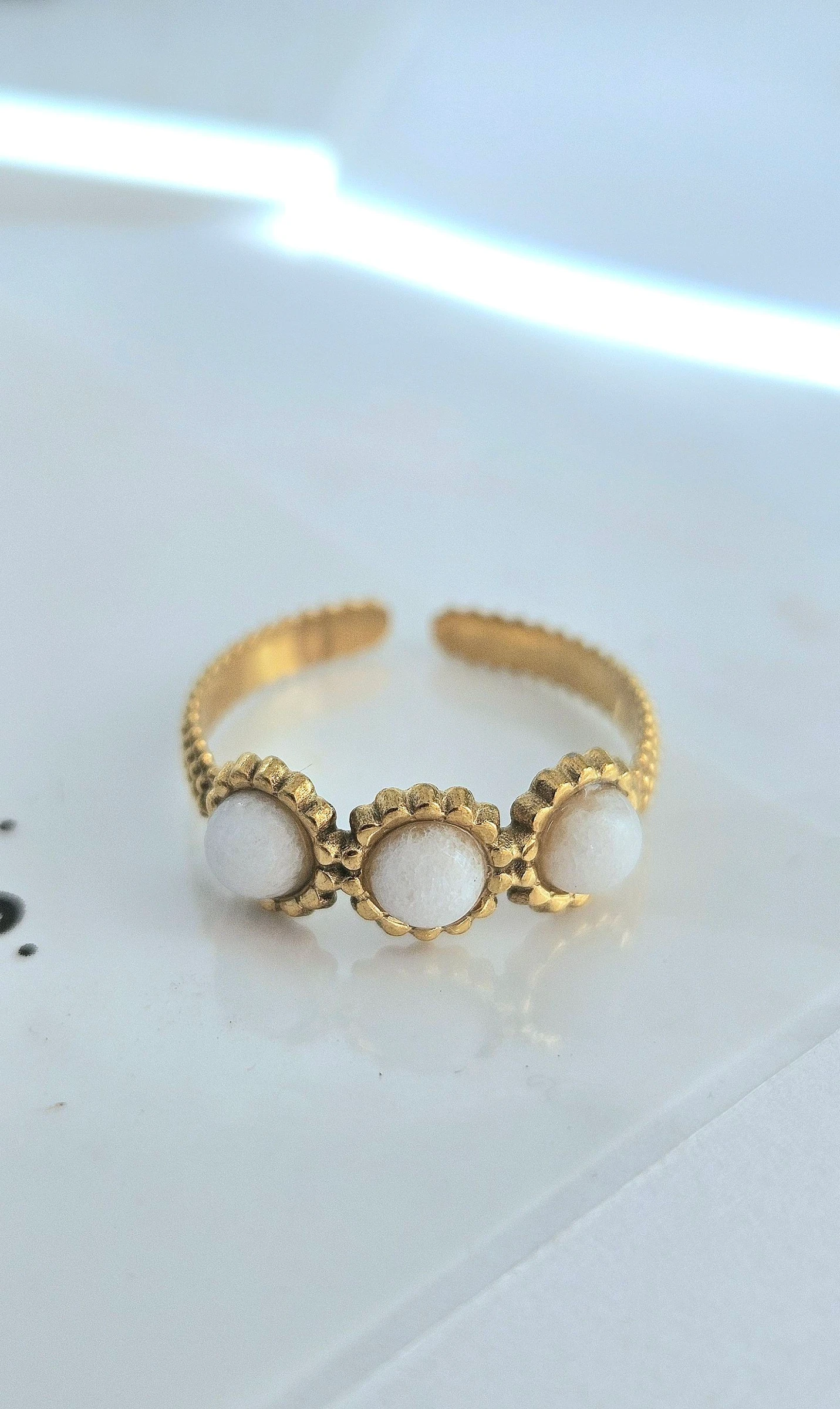 Bague en acier inoxydable tendance